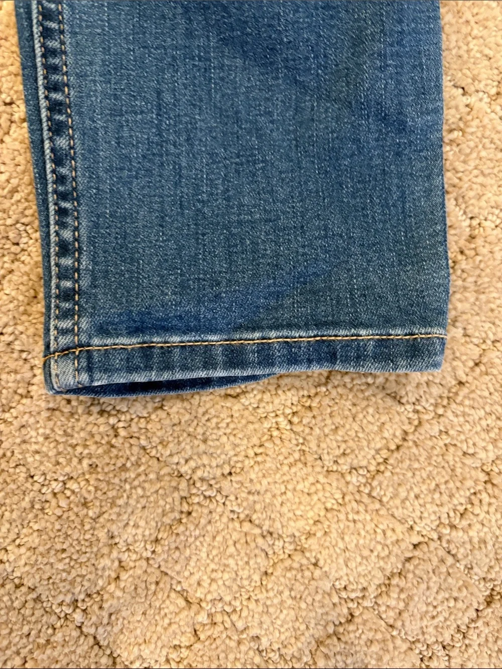 abercrombie kids Dark Blue Skinny Jeans with Light Distressing